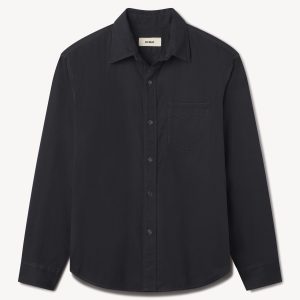 Draped Twill One Pocket Shirt
