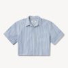 Mainstay Cotton Cut-Off Short Sleeve Button Down