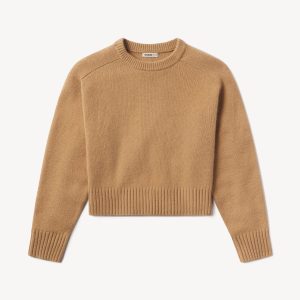 California Cashmere Classic Crew - amberwood, L